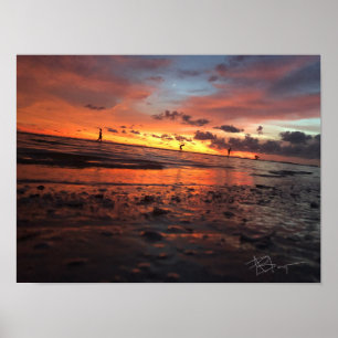 Poster Pôr do sol na praia