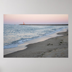 Poster Por do sol na praia
