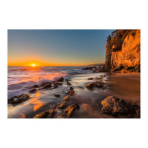 Pôr do sol na Praia Victoria