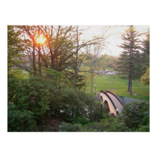 Póster Pôr do sol na Rainbow Bridge no Grove City College