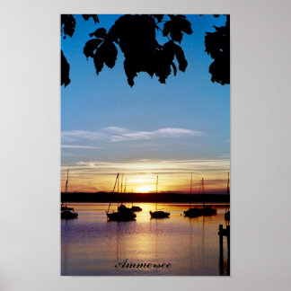 Póster Pôr do sol no Ammersee
