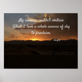 Poster Pôr do sol no Arizona