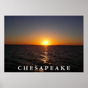 Poster Por do sol no Chesapeake