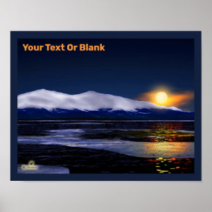 Poster Pôr Do Sol No Gelo