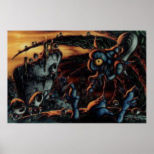 Poster Por do sol no monte