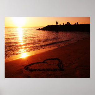 Poster Por do sol no Waterfront. de Edmonds Washington