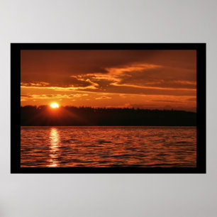Poster Por do sol noroeste