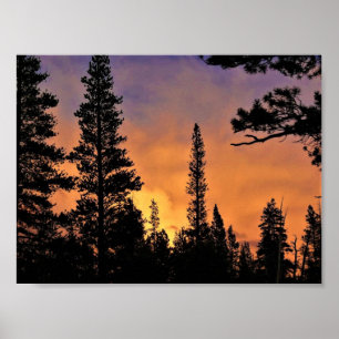 Poster Pôr do sol nos prados de Tuolumne, Yosemite, CA