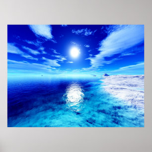 Póster Por do sol polar