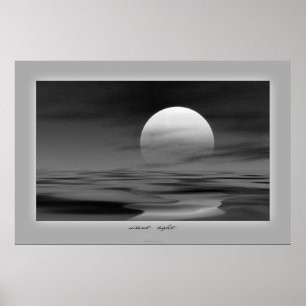 Poster por do sol silencioso