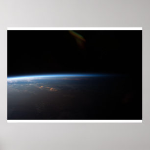 Póster Por do sol sobre Ámérica do Sul