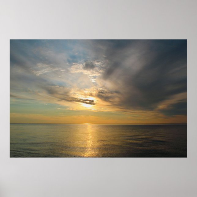 Poster Pôr do Sol Sobre o Lago Superior — The Breakers (Frente)