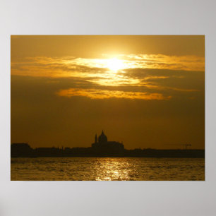 Poster pôr do sol venoso