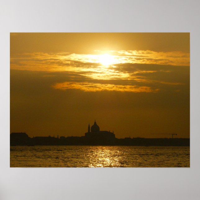 Poster pôr do sol venoso (Frente)