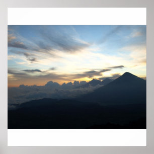 Poster Por do sol vulcânico