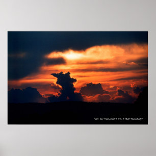 Póster Por do sol X