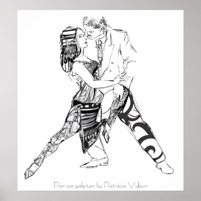 Póster Por ese palpitar Tango (Frente)
