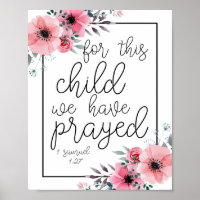 Por Esta Criança, Nós Rezamos. -1 Samuel 1:27
