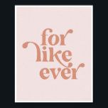 Poster Por Exemplo, Fonte Rosa Retroativa Da Vintage<br><div class="desc">Por Exemplo,  Fonte Rosa Retroativa Da Vintage</div>