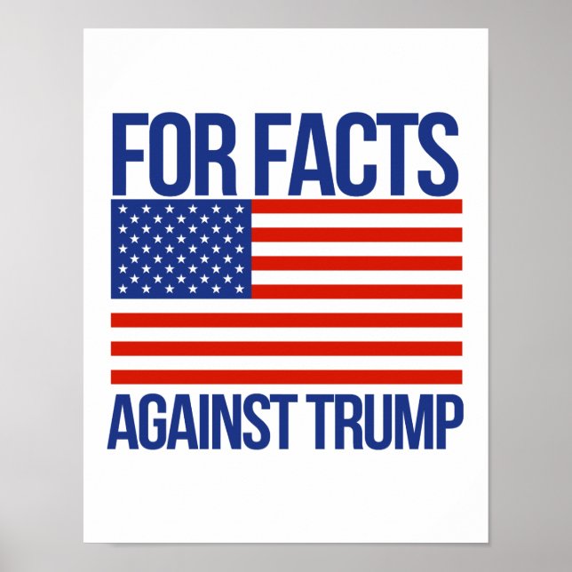 Póster Por Fatos Contra Trump - Pro-Science - (Frente)