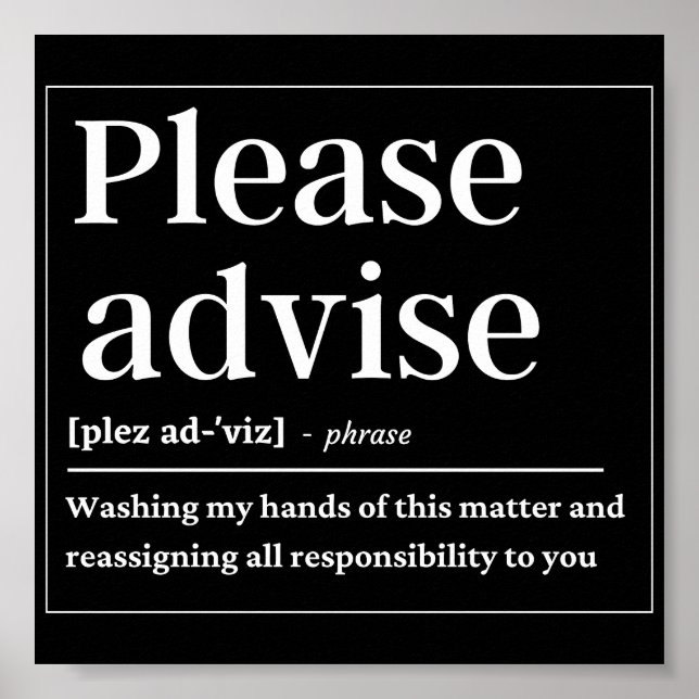 Poster Por Favor, Informe Uma Definição Engraçada (Frente)