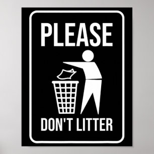 Poster Por favor, não assine o Reciclar do Dia da Terra