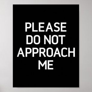 Poster Por Favor, Não Me Encare, Engraçado, Piadas, Sarcá