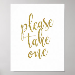 Póster Por Favor Pegue Um Cartaz de Casamento Brilhante 8