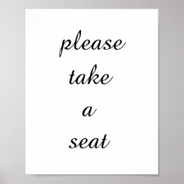 Poster por favor, sente-se Palavra para Banheiro | Bathro