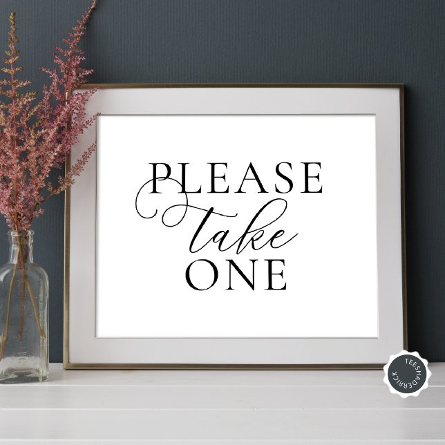Poster Por Favor, Tome Um, Janto De Ensaio De Casamento (Please Take One, Wedding Rehearsal Dinner Celebration Table Sign/ Poster, Home made Cookies Sweets)