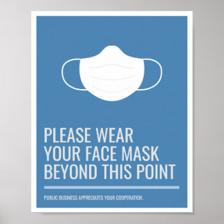 Poster Por favor, Vista sua máscara facial