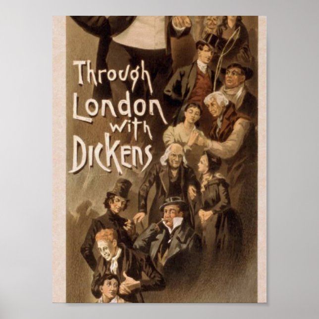 Poster Por Londres com Dickens, "Frank Oakes Rosa" (Frente)