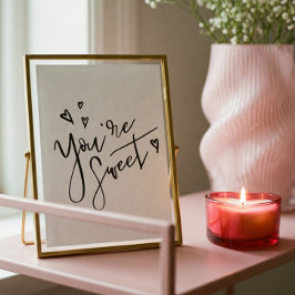 Poster Por Minha Arte Namorados Negra De Caligrafia Moder