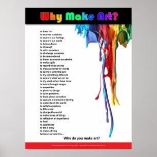 Póster Por que faça a arte?