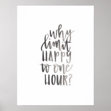 Por que limitar feliz a uma hora - Arte de Carrinh
