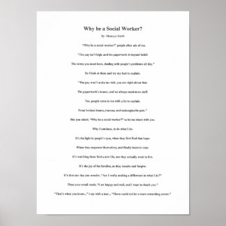 Poster Por que ser um Poema de Trabalho Social
