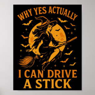 Poster Por Que Sim Posso Dirigir Um Halloween Engraçado?
