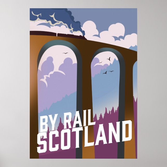 Poster Por Rail Scotland (Frente)