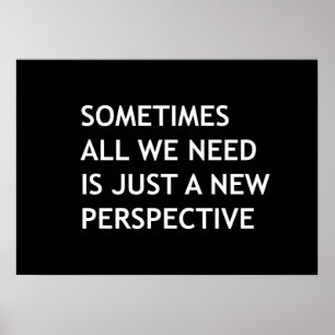 Poster Por vezes, só precisamos de uma nova perspectiva