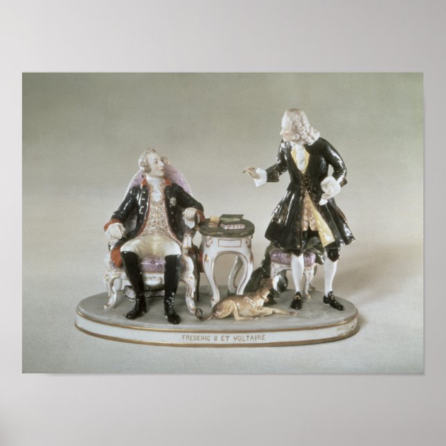 Póster Porcelana de Frederico II da Prússia (Frente)