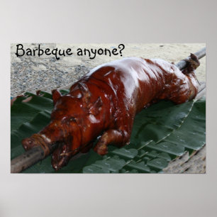 Póster Porco assado, Barbeque, alguém?
