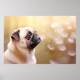 Poster Porco Cão Pet Animal Tranquilo Pacífico