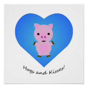 Póster Porco Hoge Kisses
