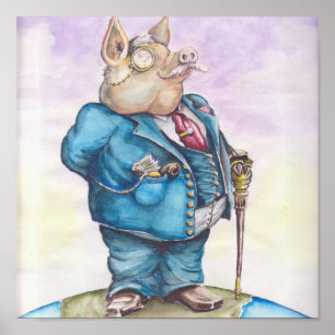 Poster Porco incorporado