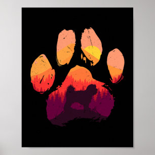 Poster Porco maltês Pata maltesa Shih Tzu Cachorro Mãe Pa