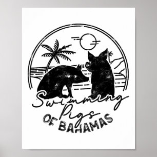 Poster Porcos Nadadores de Hamas - Férias de Hamas na Pra