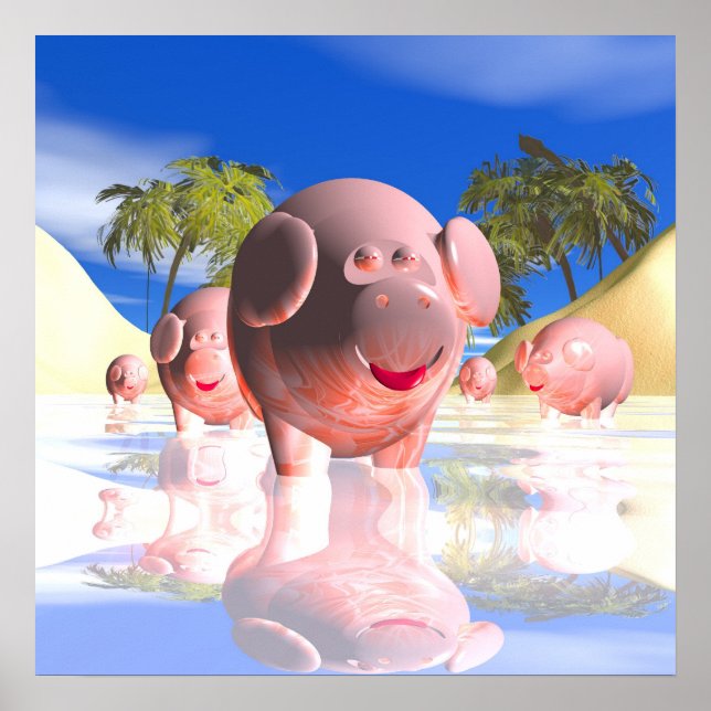 Poster Porcos pequenos (Frente)