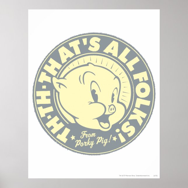 Póster Porky P-P-PARA É TUDO PESSOAL! (Frente)