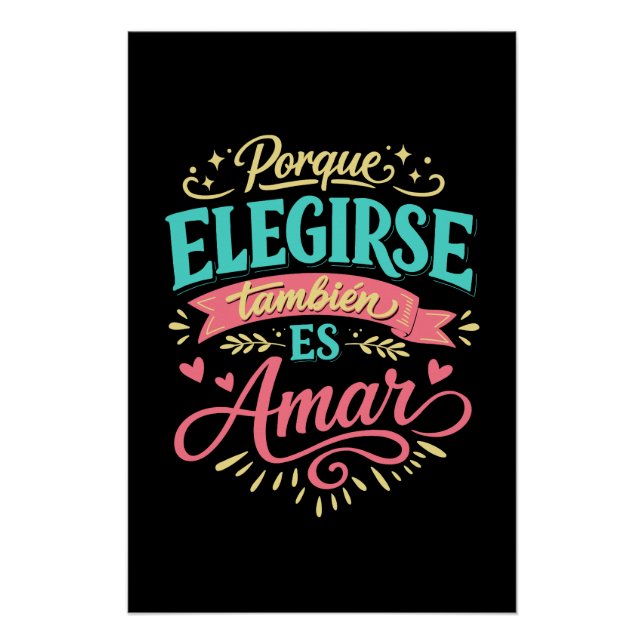 Póster Porque elegirte también es amar (Frente)
