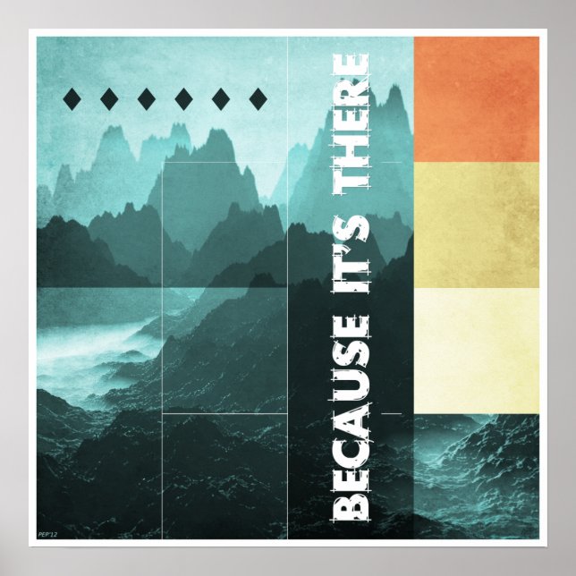 Póster Porque está lá (Frente)